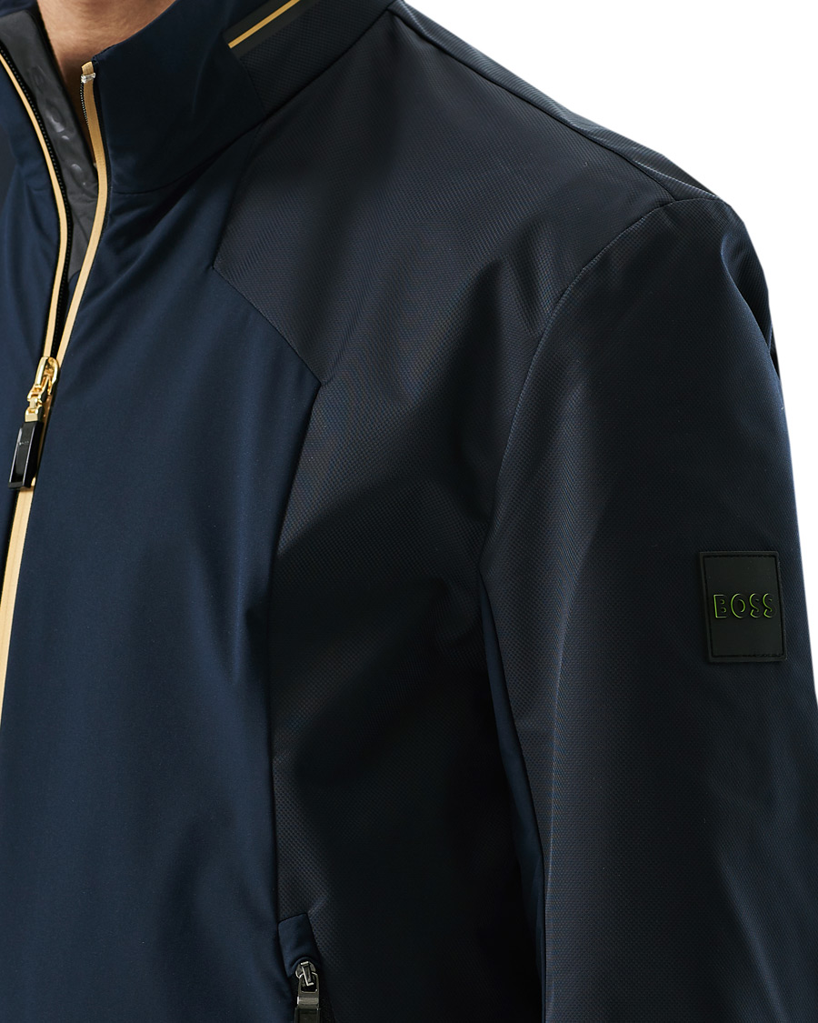 Herr | Jackor | BOSS GREEN | BOSS Athleisure Furio Taped Logo Jacket Dark Blue
