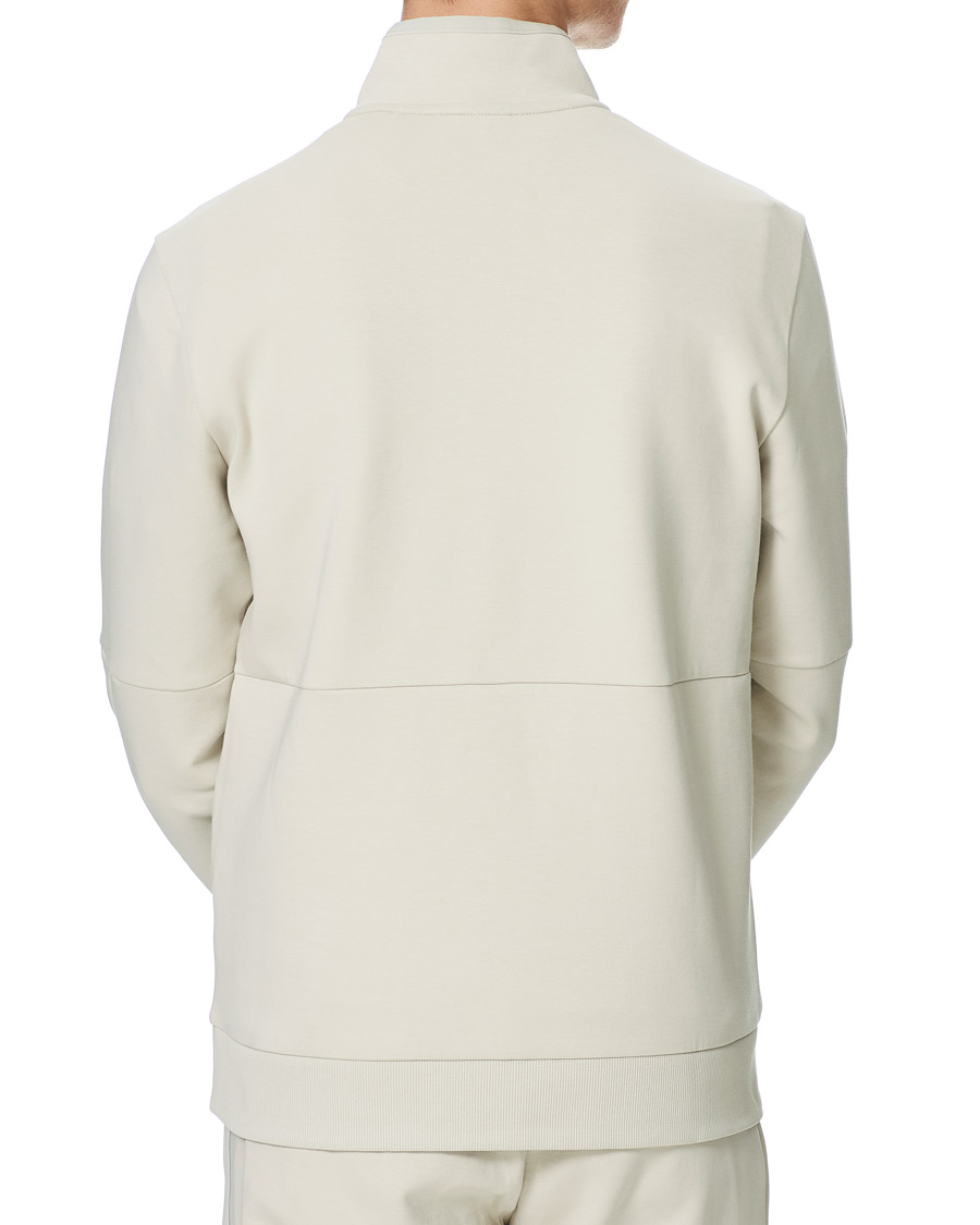 Herr | Tröjor | BOSS GREEN | BOSS Athleisure Sweat Half Zip Light Beige