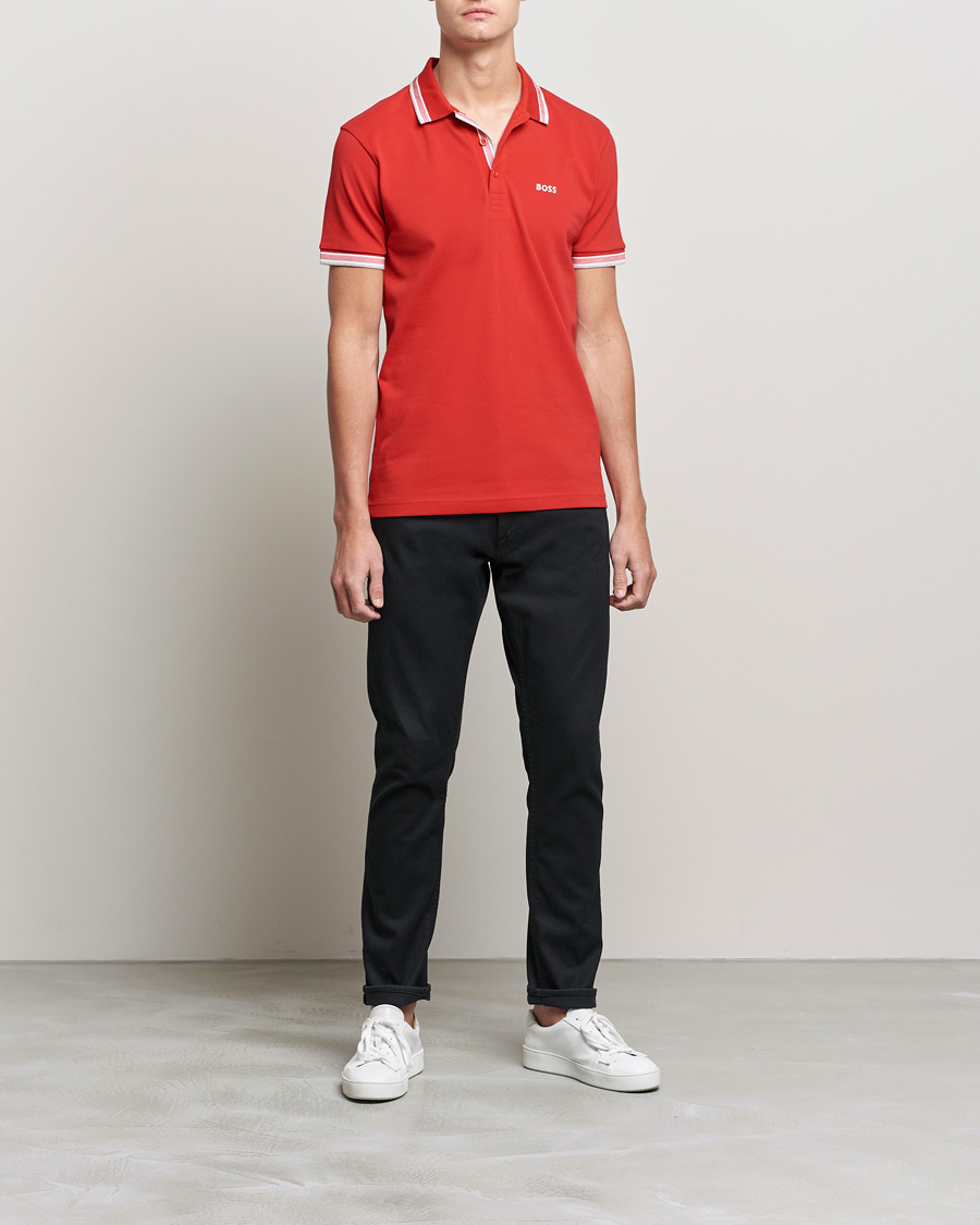 Herr | Pikéer | BOSS GREEN | Paddy Piké Medium Red