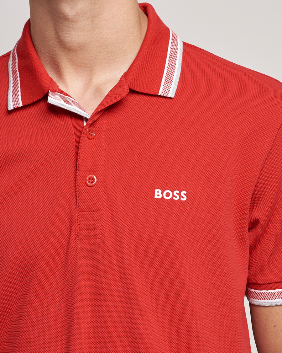 Herr | Pikéer | BOSS GREEN | Paddy Piké Medium Red