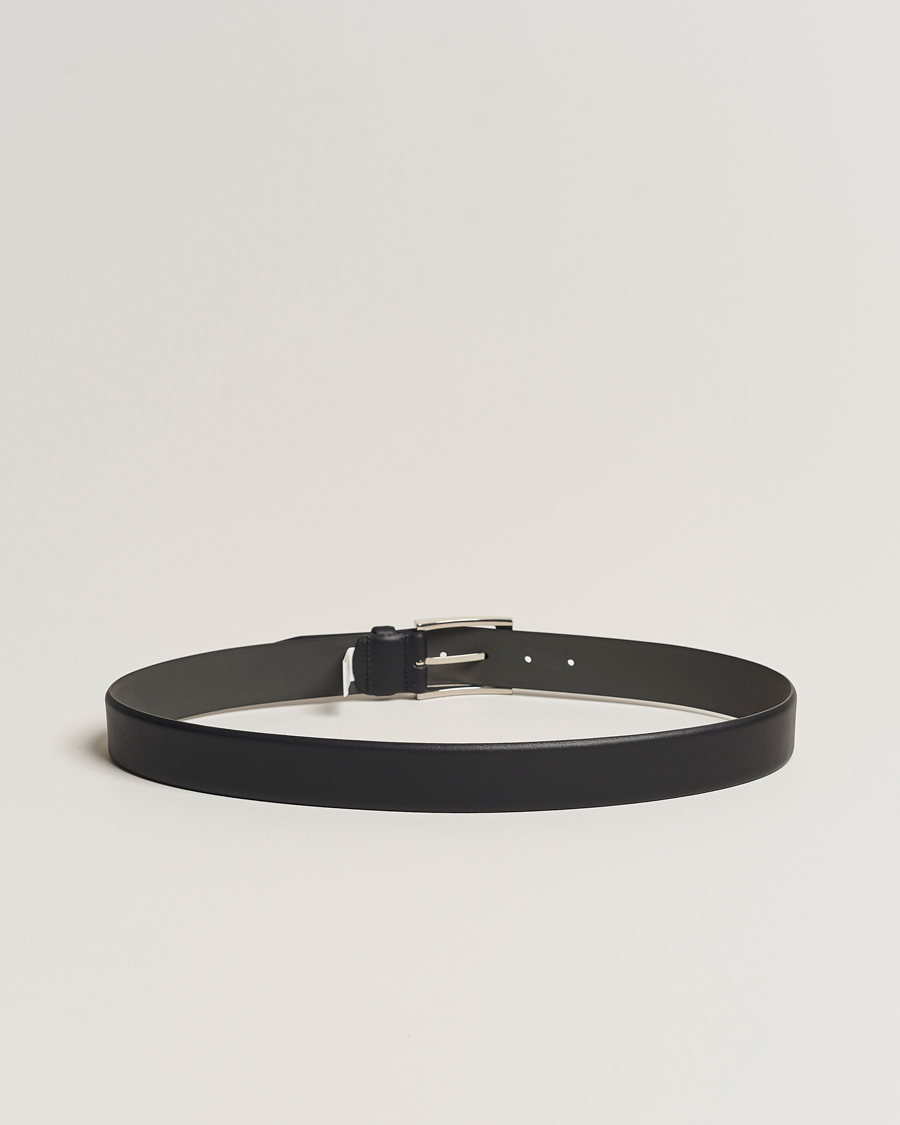 Herr | Bälten | BOSS BLACK | Barnabie Leather Belt 3,5 cm Black
