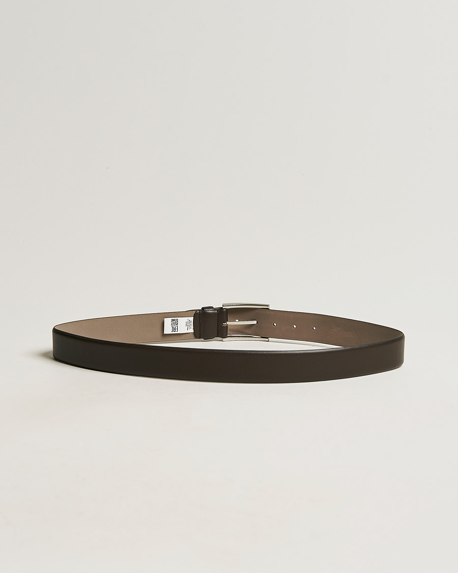 Herr | Bälten | BOSS BLACK | Barnabie Leather Belt 3,5 cm Dark Brown