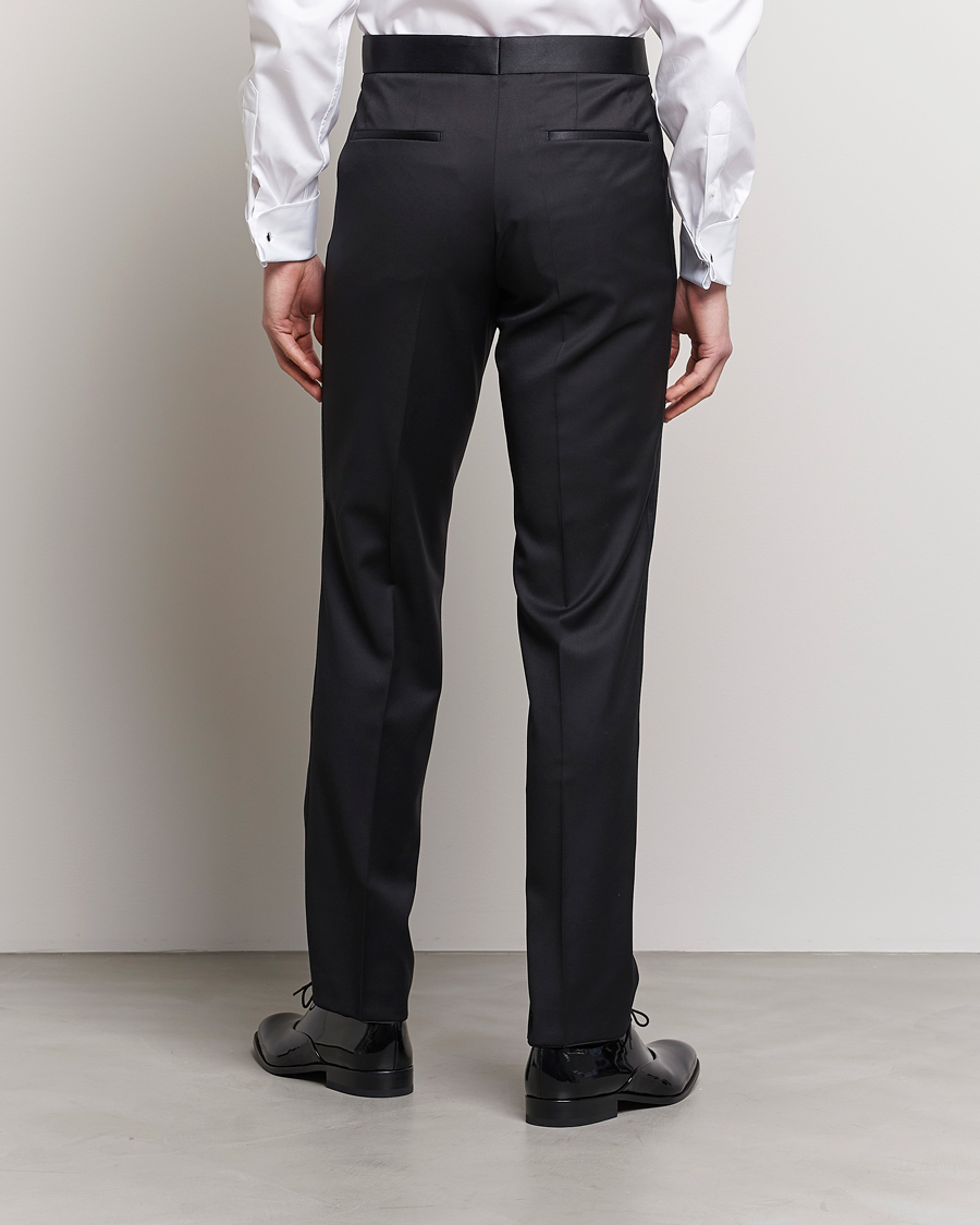 Herr | Byxor | BOSS BLACK | Lenon Tuxedo Trousers Black