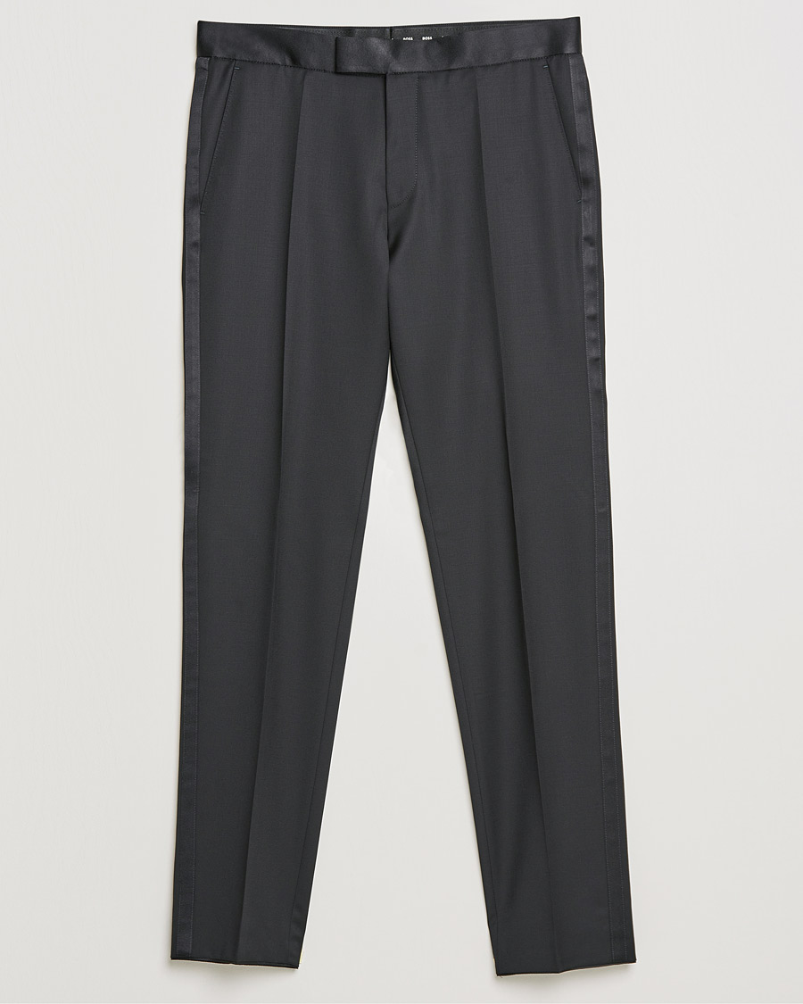 Herr | Byxor | BOSS BLACK | Genius Tuxedo Trousers Black