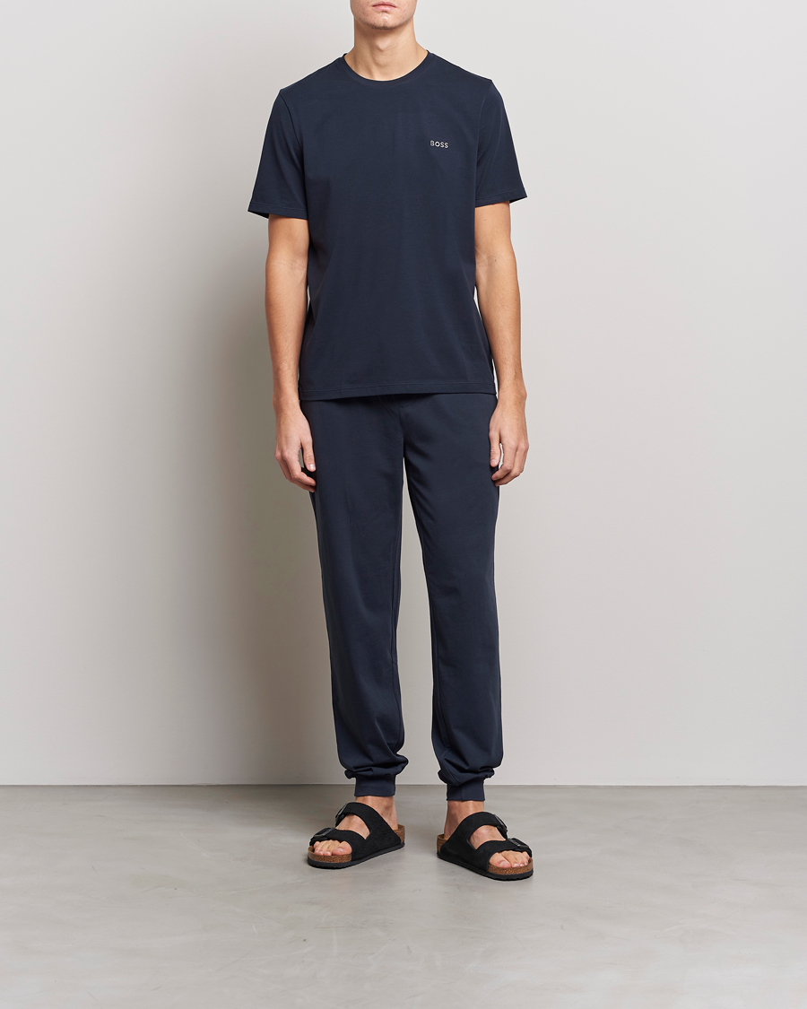 Herr | T-Shirts | BOSS BLACK | Loungewear Small Logo Tee Navy
