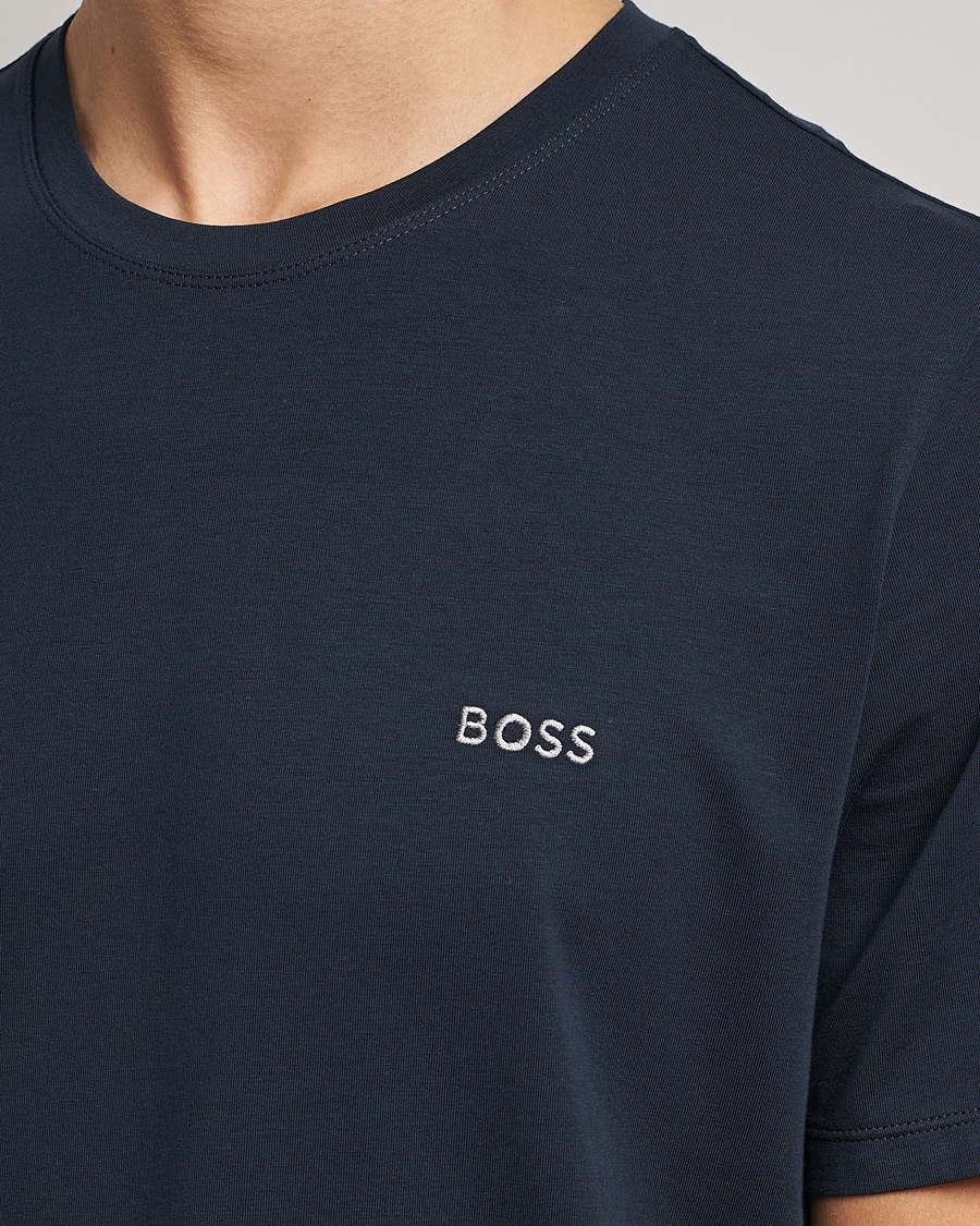 Herr | T-Shirts | BOSS BLACK | Loungewear Small Logo Tee Navy