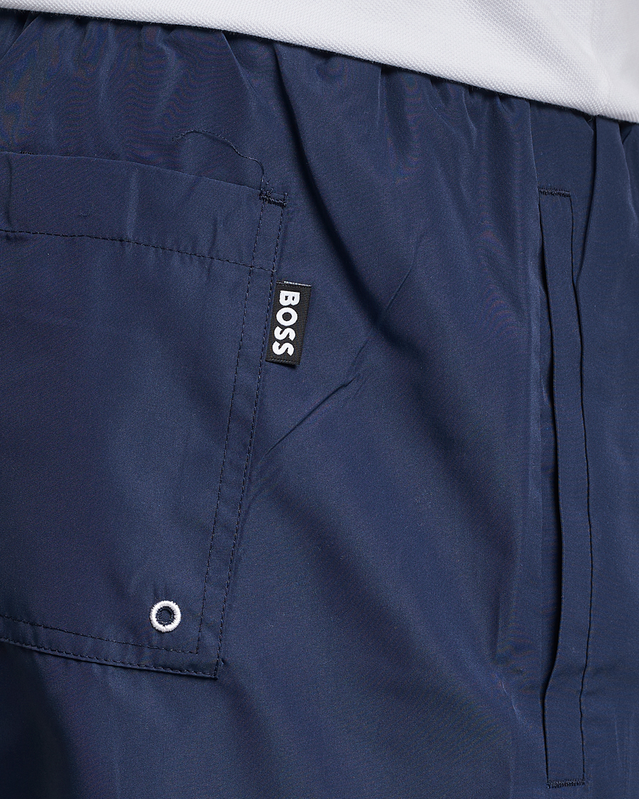 Herr | Badbyxor | BOSS BLACK | Dolphin Swimshorts Navy