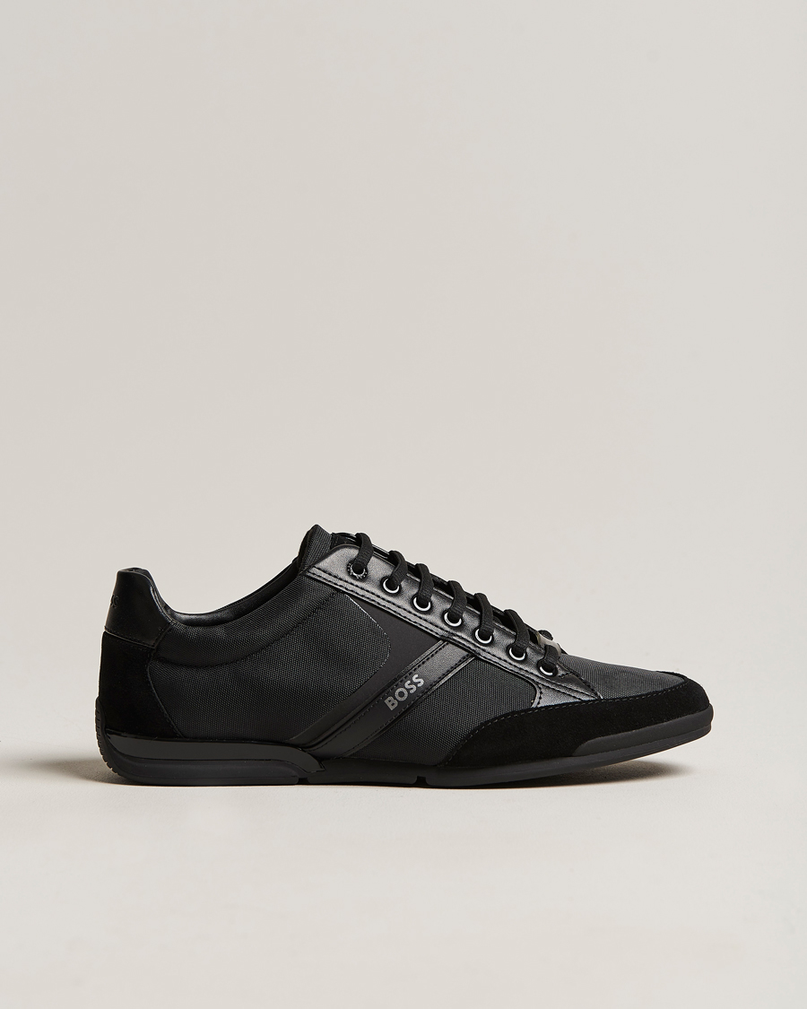 Herr | Saturn Low Sneaker Black | BOSS GREEN | Saturn Low Sneaker Black