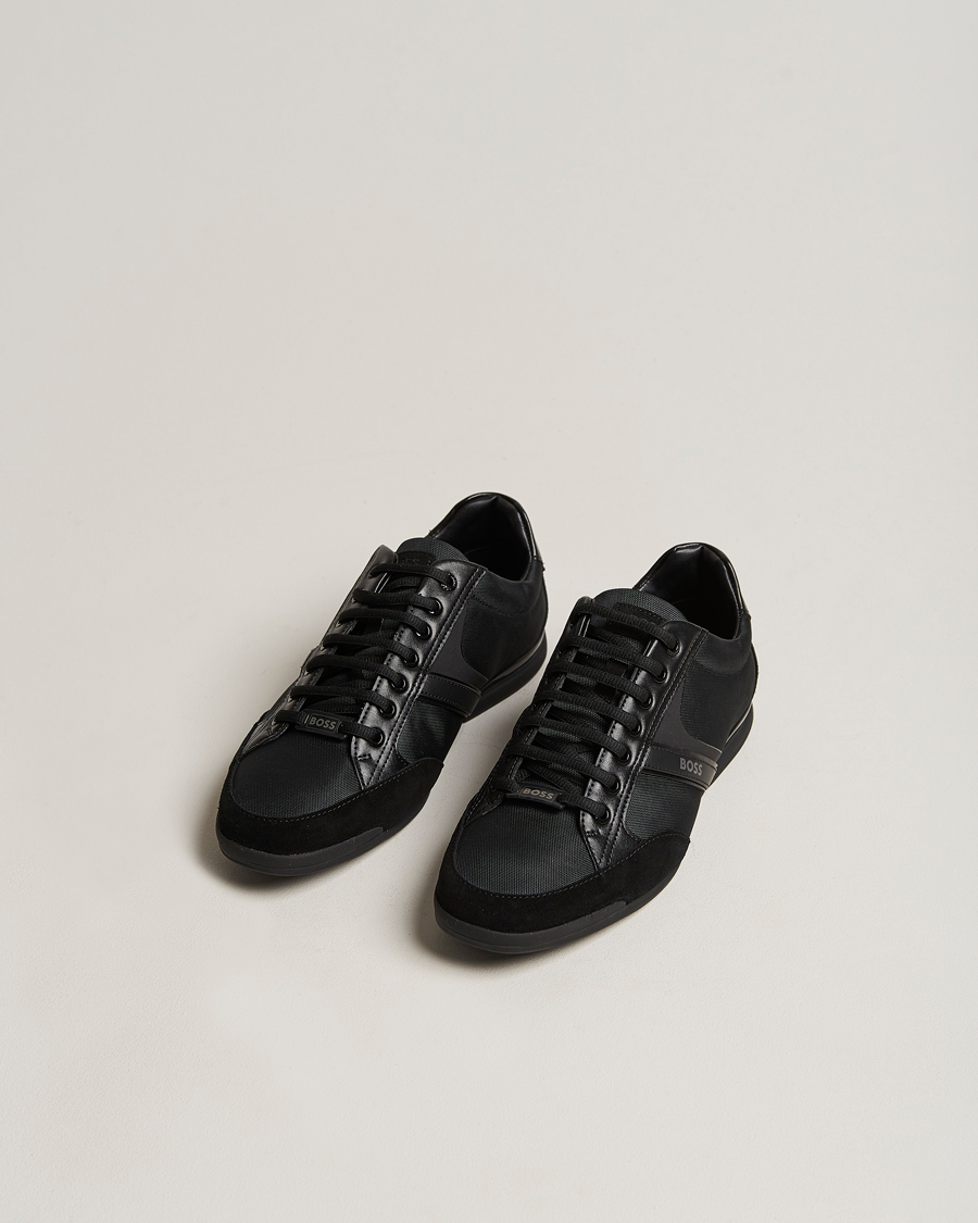 Herr | Saturn Low Sneaker Black | BOSS GREEN | Saturn Low Sneaker Black