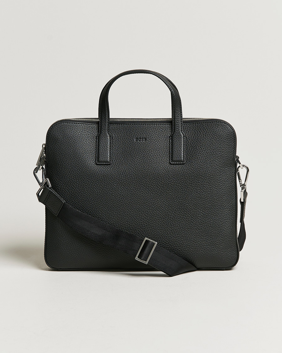 Herr | Väskor | BOSS BLACK | Crosstown Slim Computer Leather Bag Black
