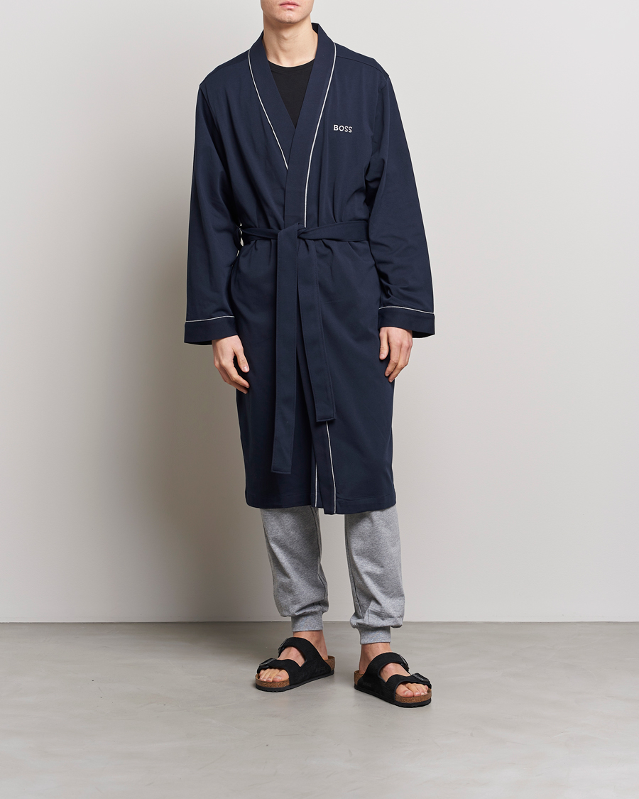Herr | Pyjamas & Morgonrockar | BOSS | Kimono Dark Blue