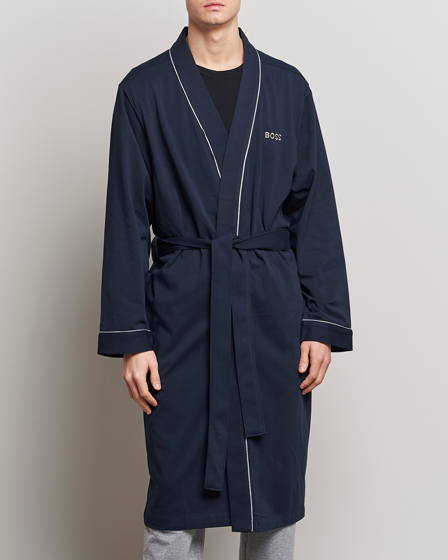 Herr | Pyjamas & Morgonrockar | BOSS BLACK | Kimono Dark Blue