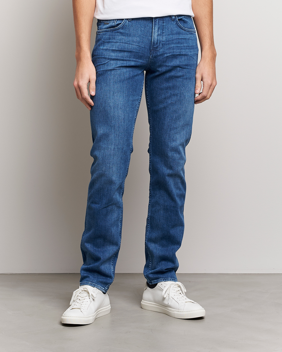 Herr | Blå jeans | BOSS BLACK | Delaware Slim Fit Stretch Jeans Medium Blue