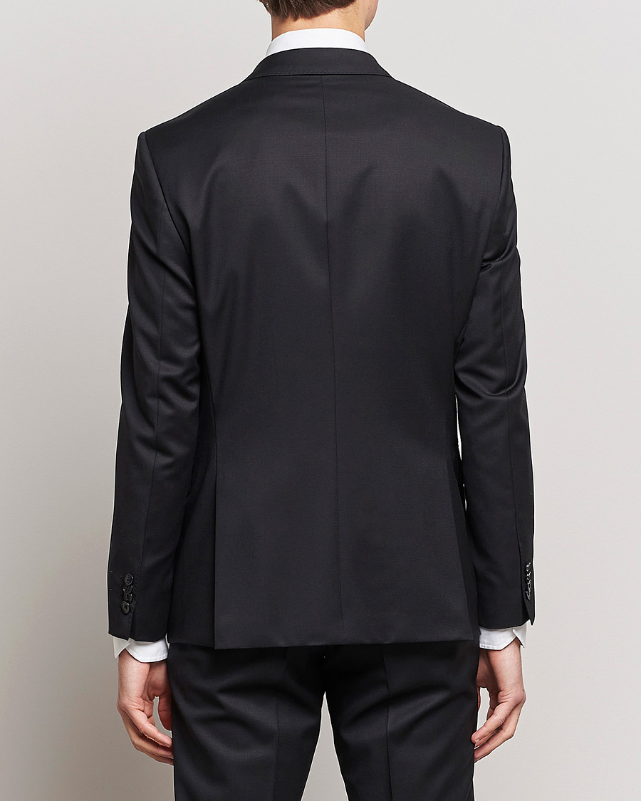 Herr | Kavajer | BOSS BLACK | Huge Slim Fit Wool Blazer Black