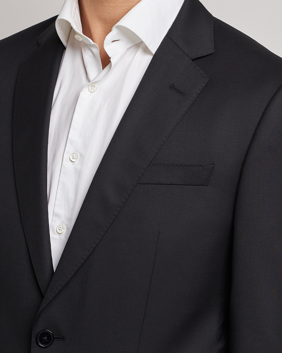 Herr | Kavajer | BOSS BLACK | Huge Slim Fit Wool Blazer Black