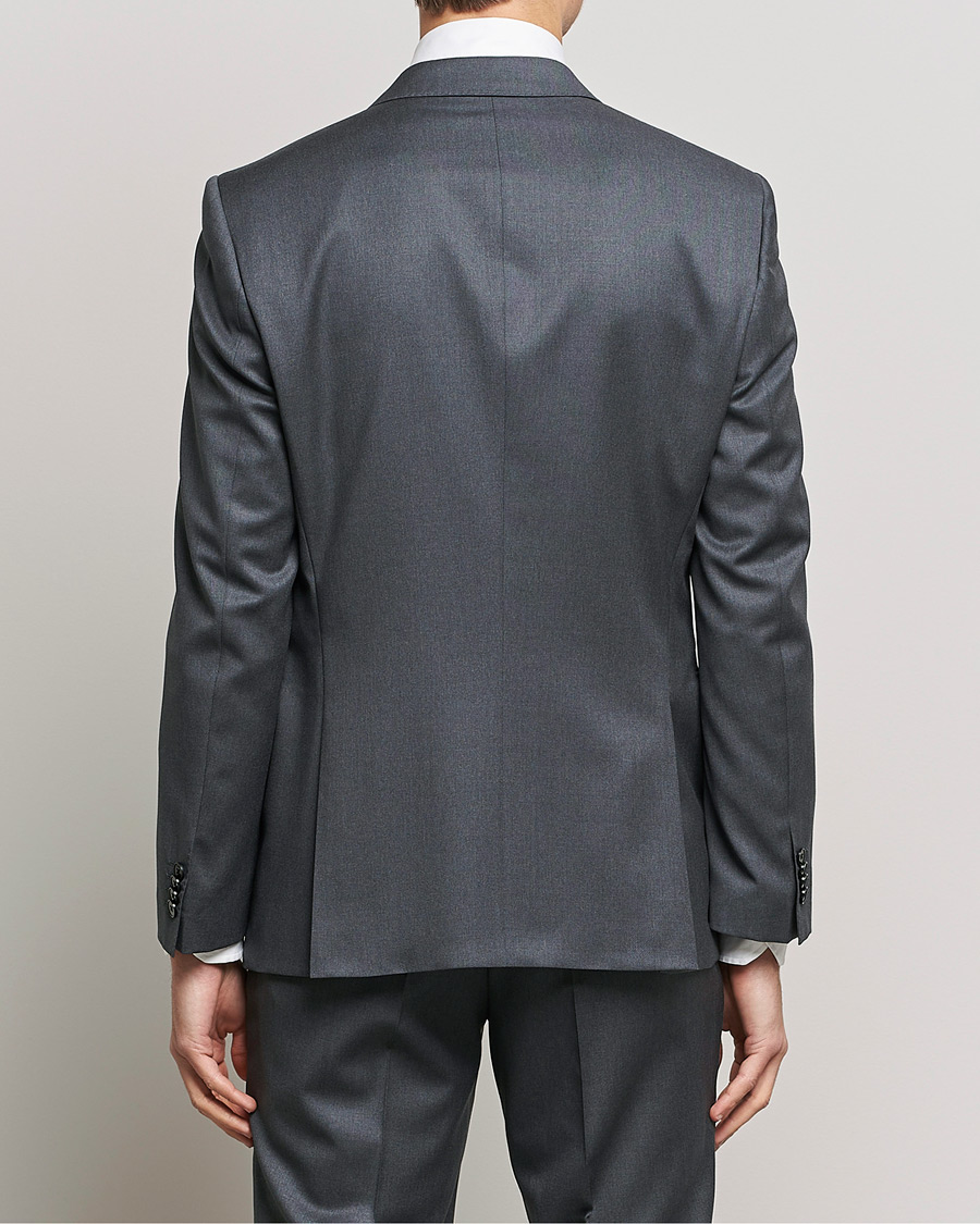 Herr | Kavajer | BOSS BLACK | Huge Slim Fit Wool Blazer Dark Grey