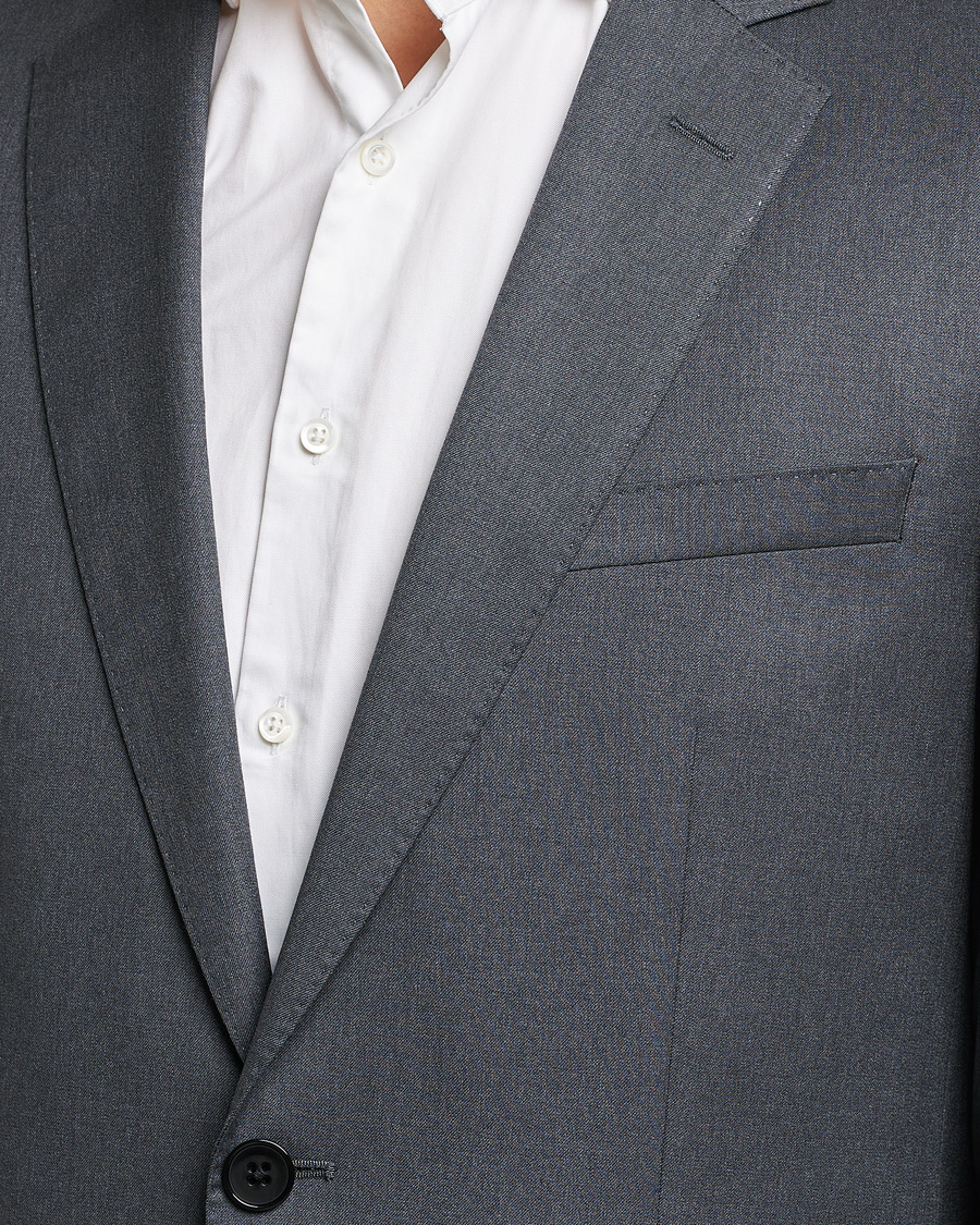 Herr | Kavajer | BOSS BLACK | Huge Slim Fit Wool Blazer Dark Grey