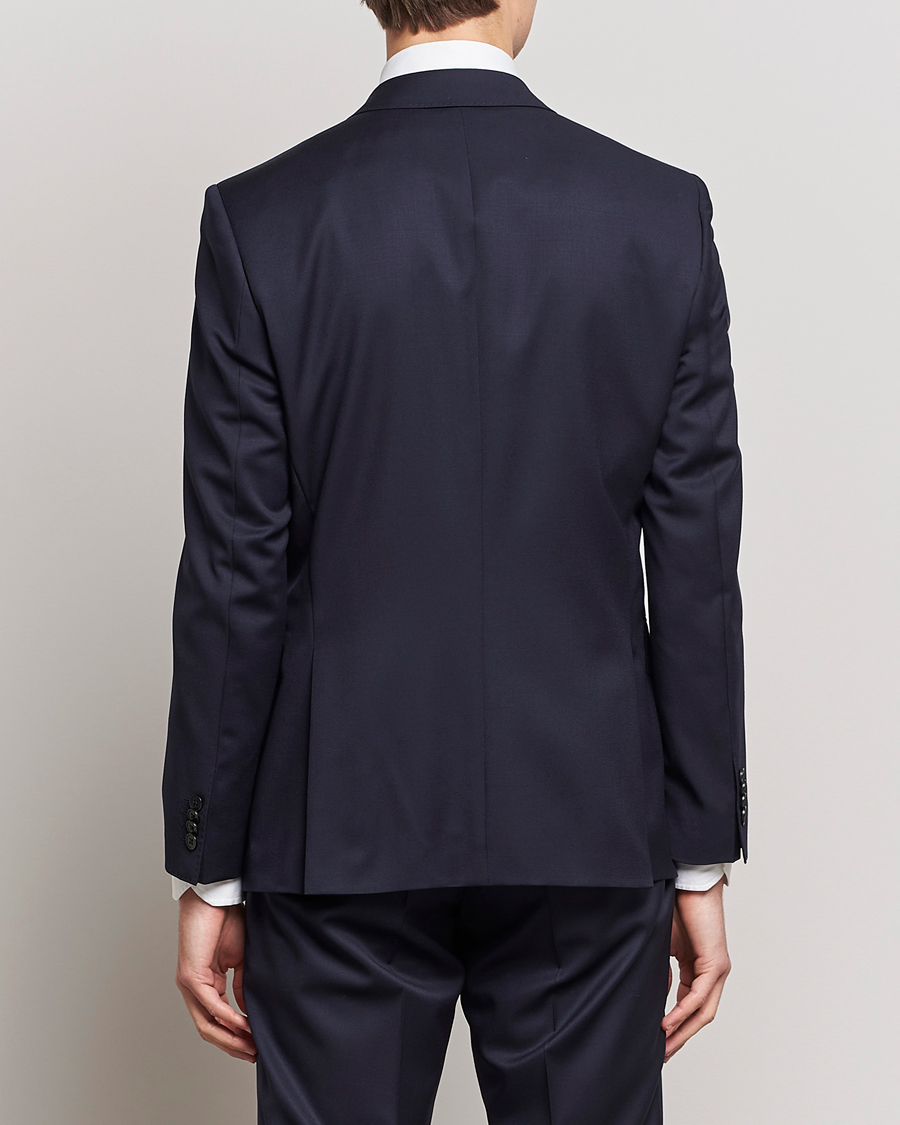 Herr | Kavajer | BOSS BLACK | Huge Slim Fit Wool Blazer Dark Blue