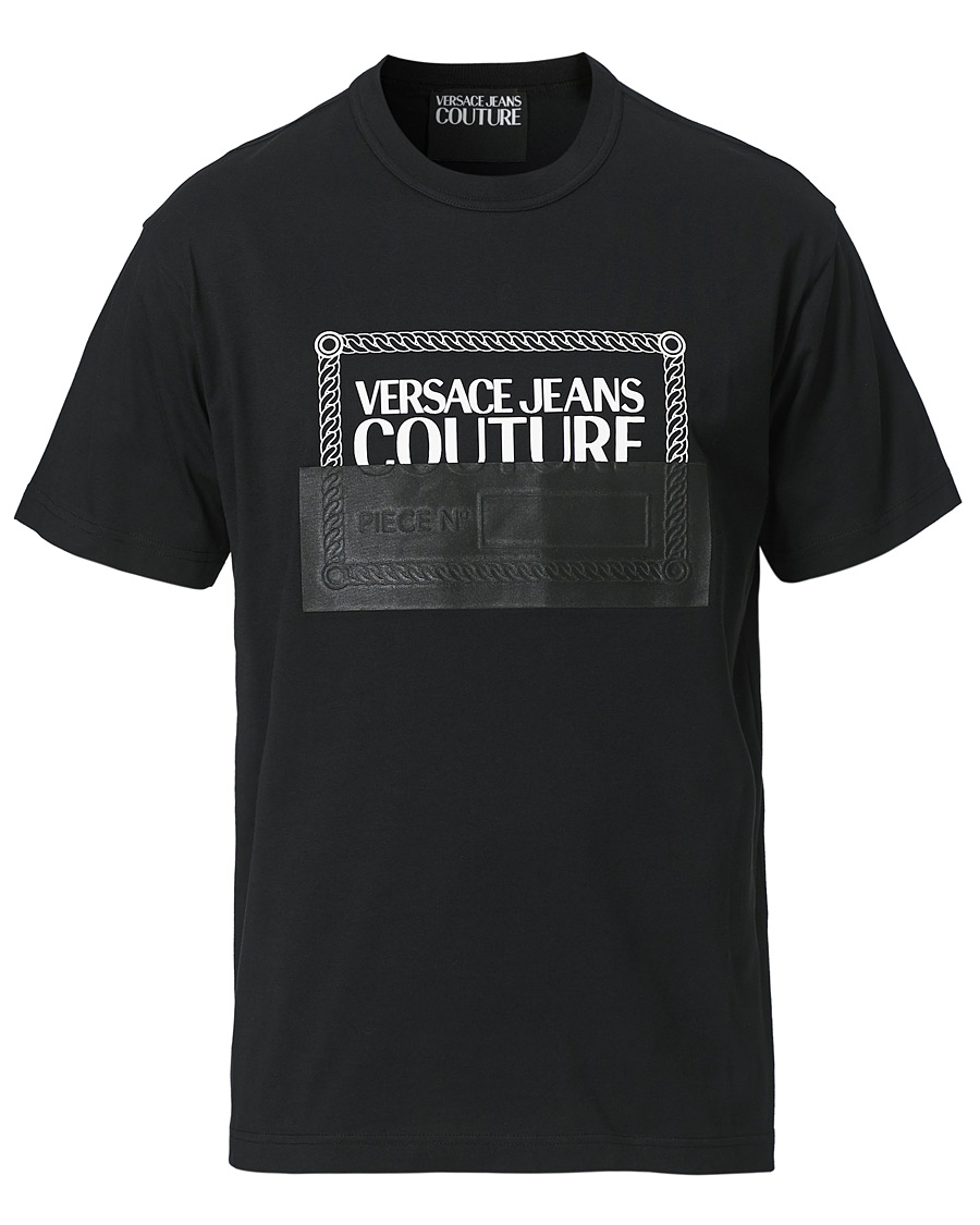 Herr | T-Shirts | Versace Jeans Couture | Piece Nr Tape T-Shirt Black