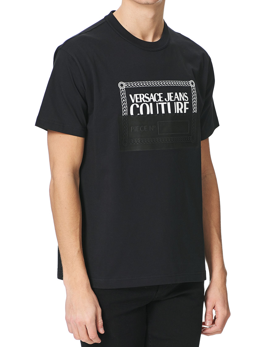 Herr | T-Shirts | Versace Jeans Couture | Piece Nr Tape T-Shirt Black