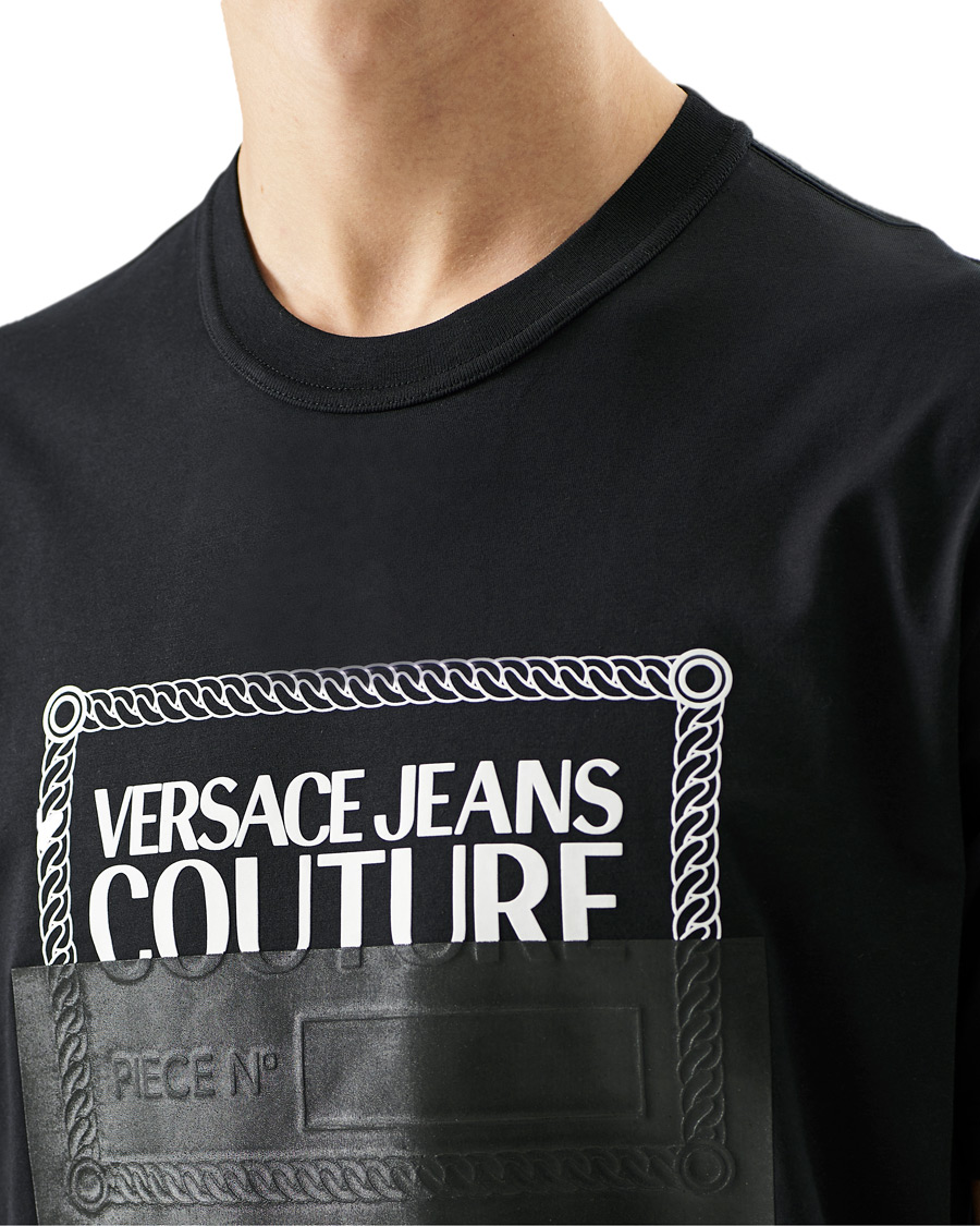 Herr | T-Shirts | Versace Jeans Couture | Piece Nr Tape T-Shirt Black