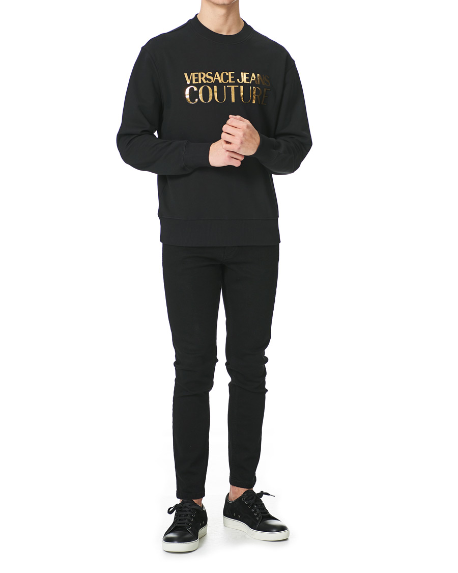 Herr | Tröjor | Versace Jeans Couture | Logo Mirror Sweatshirt Black