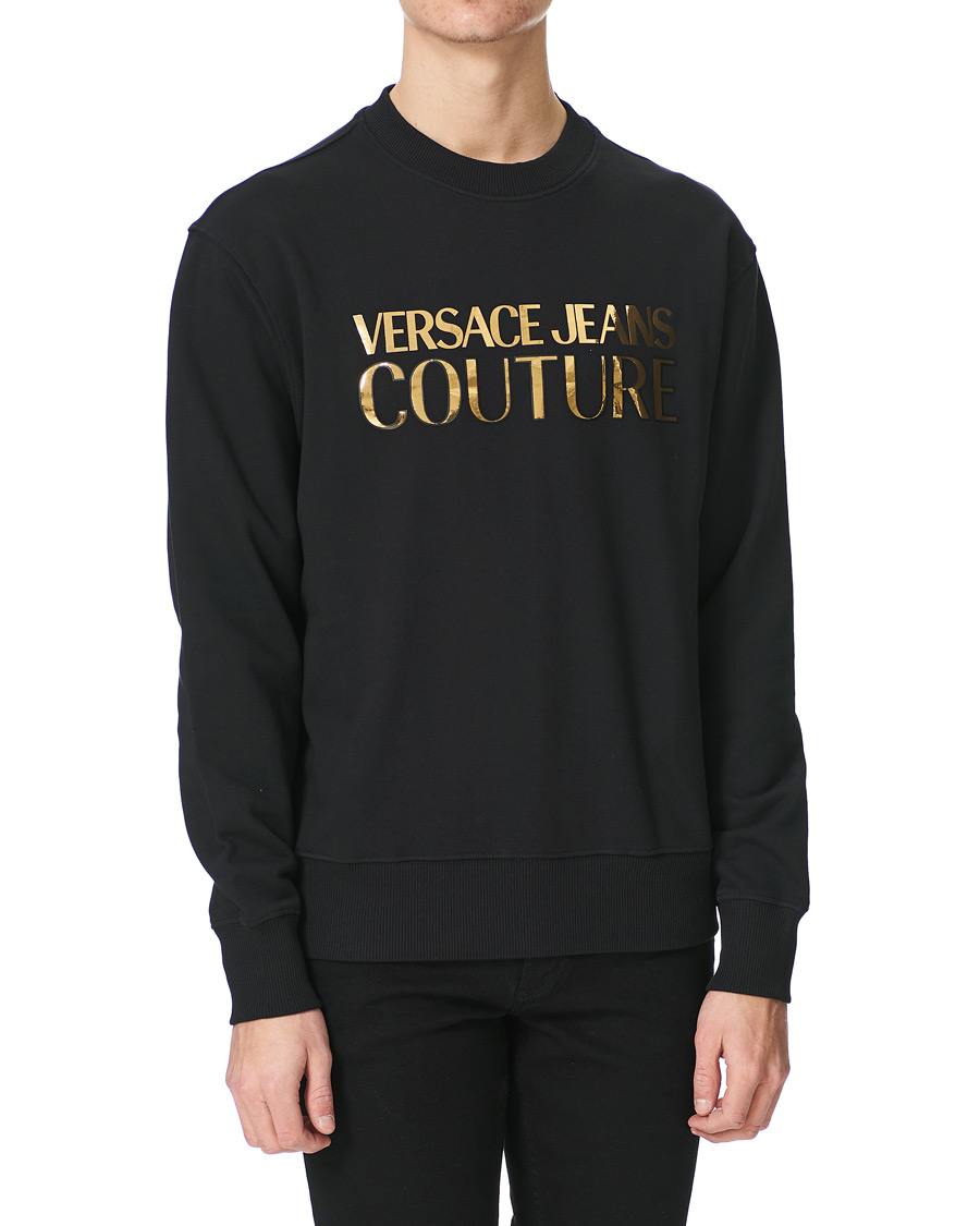 Herr | Tröjor | Versace Jeans Couture | Logo Mirror Sweatshirt Black