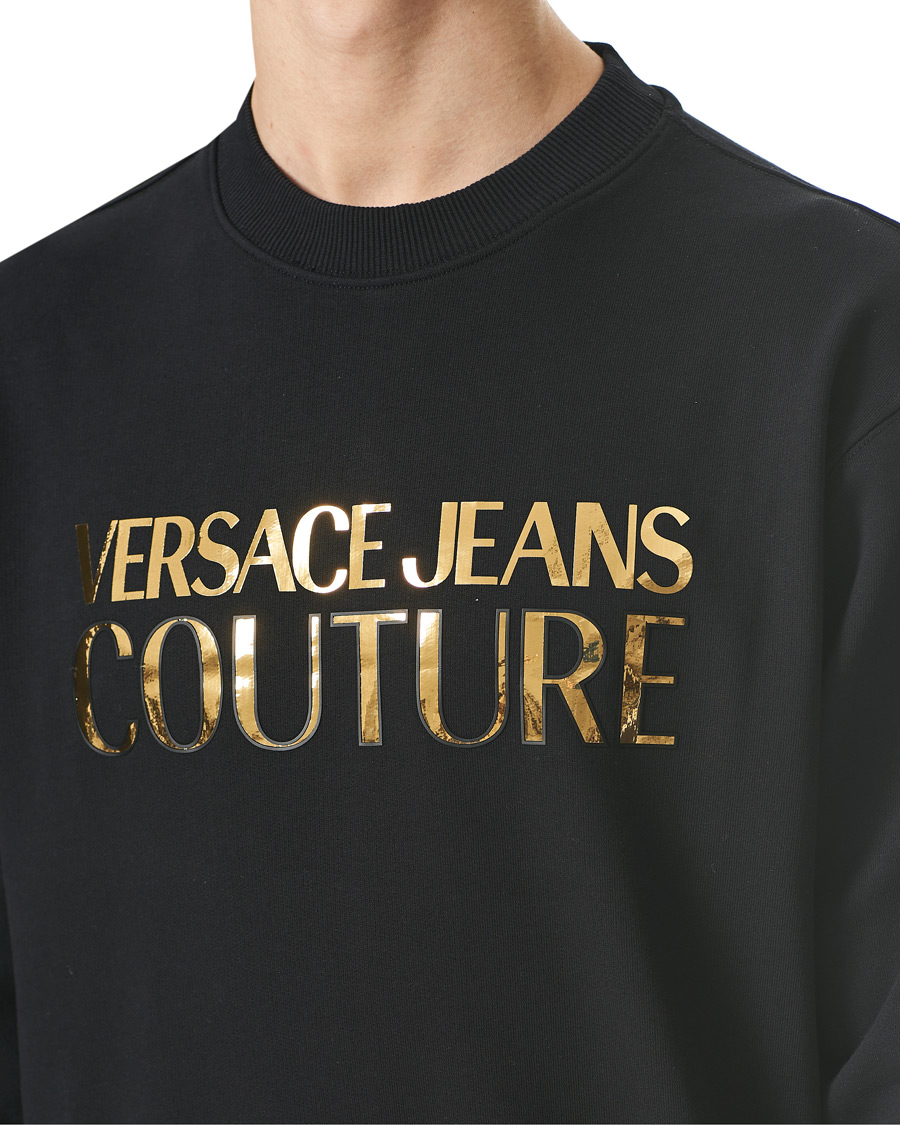 Herr | Tröjor | Versace Jeans Couture | Logo Mirror Sweatshirt Black