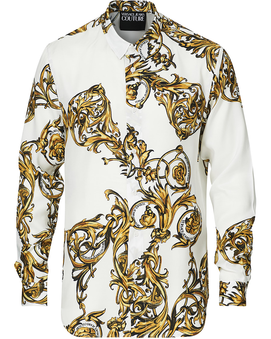 Herr | Skjortor | Versace Jeans Couture | Garland Print Shirt White