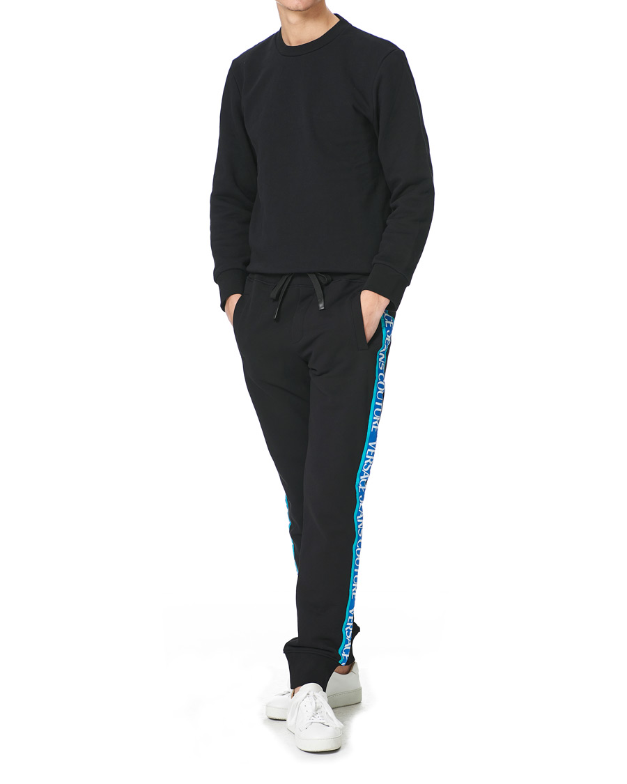 Herr | Byxor | Versace Jeans Couture | Tape Logo Sweatpants Black