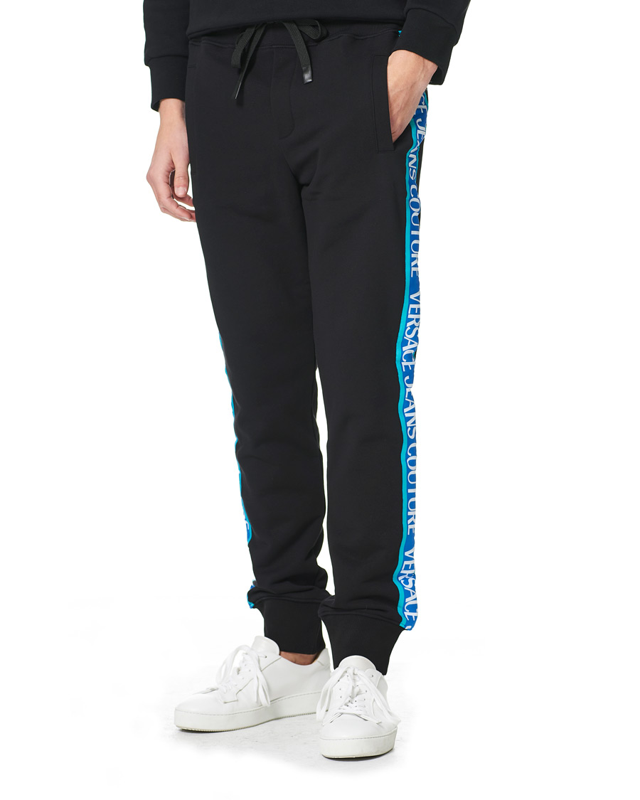 Herr | Byxor | Versace Jeans Couture | Tape Logo Sweatpants Black