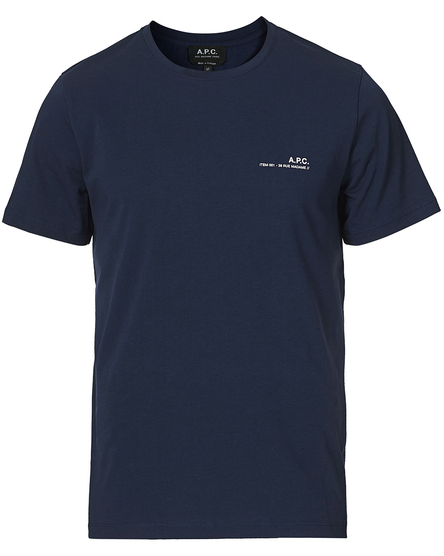 Herr | T-Shirts | A.P.C. | Item Short Sleeve Tee Navy