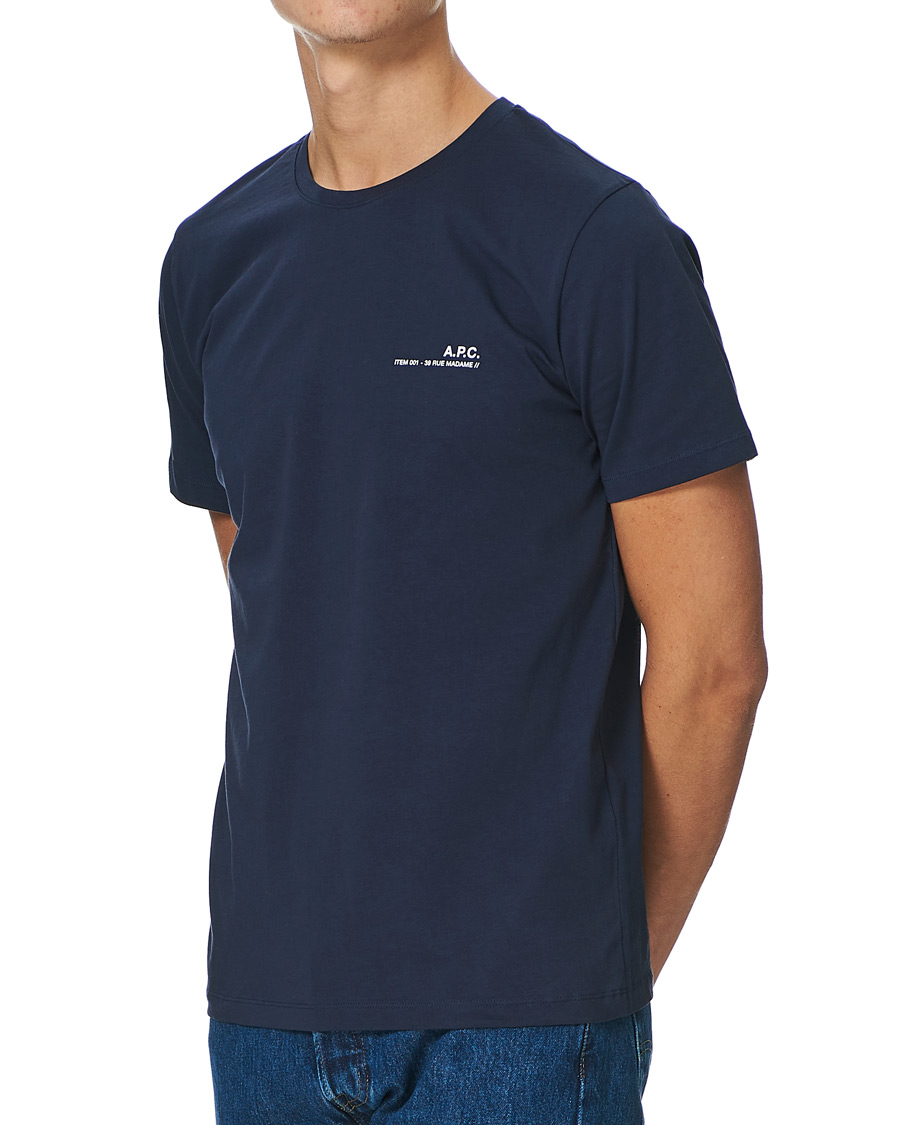 Herr | T-Shirts | A.P.C. | Item Short Sleeve Tee Navy