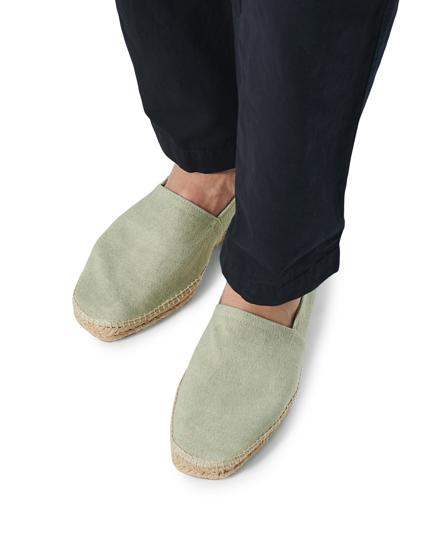 Herr | Castañer Pablo Washed Canvas Espadrilles Verde Agua | Castañer | Pablo Washed Canvas Espadrilles Verde Agua