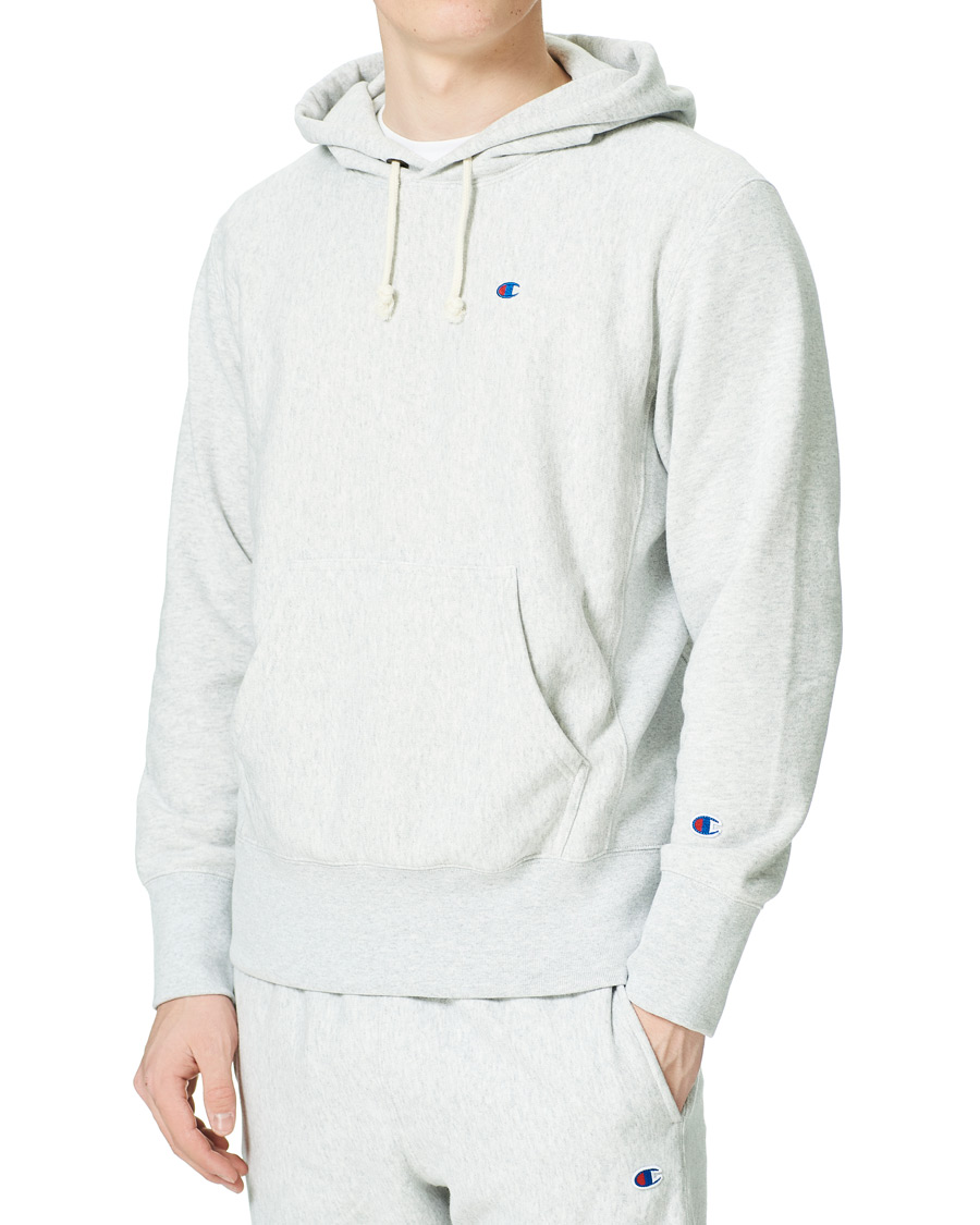 Herr | Tröjor | Champion | Reverse Weave Soft Fleece Hood Gray Melange