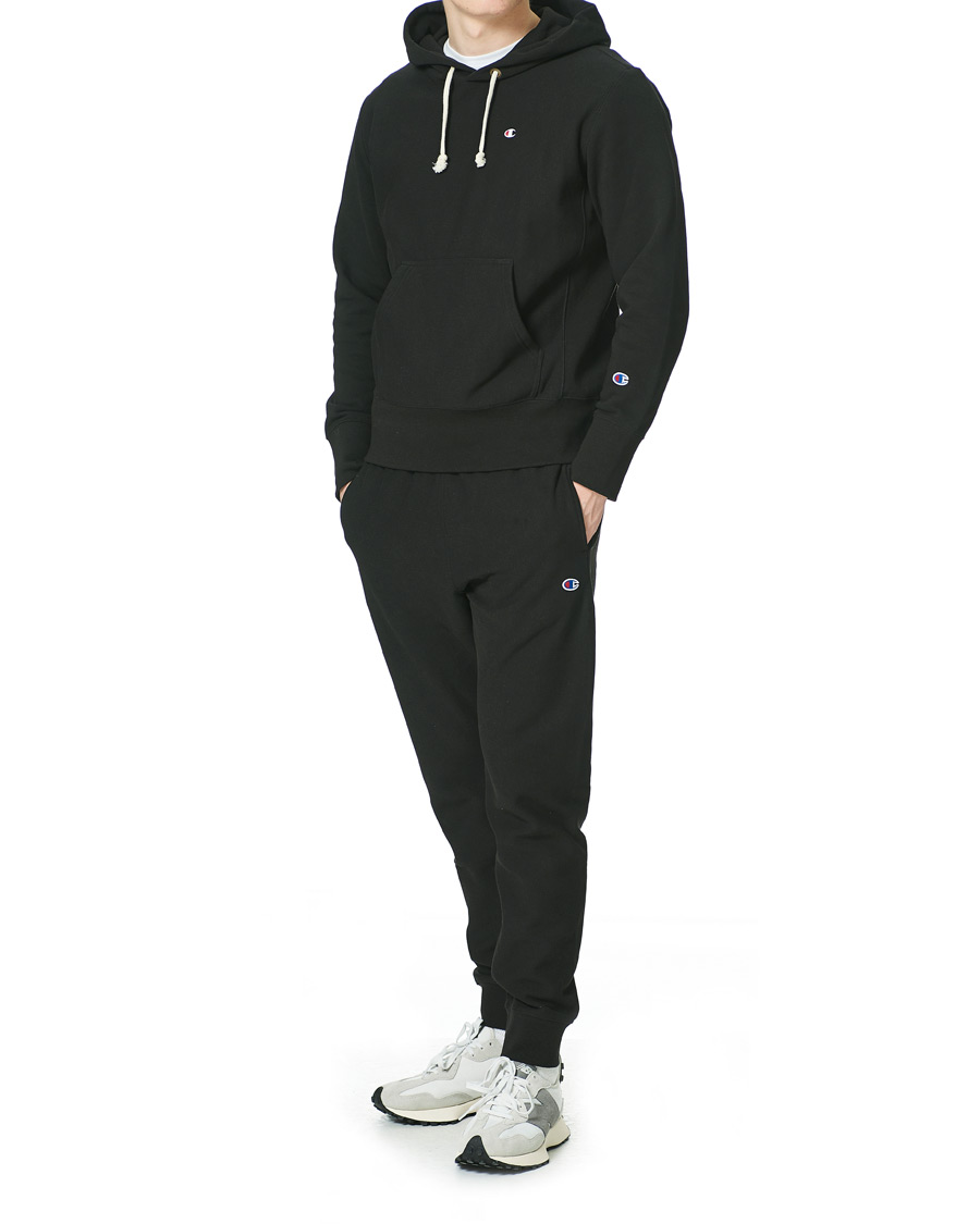 Herr | Tröjor | Champion | Reverse Weave Soft Fleece Hood Black Beauty