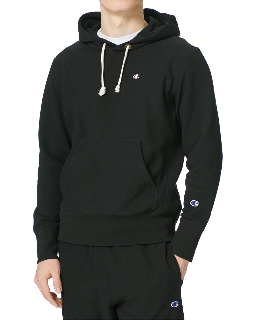 Herr | Tröjor | Champion | Reverse Weave Soft Fleece Hood Black Beauty