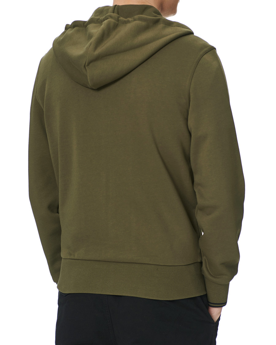 Herr | Tröjor | Fred Perry | Hooded Zip Sweatshirt Military Green
