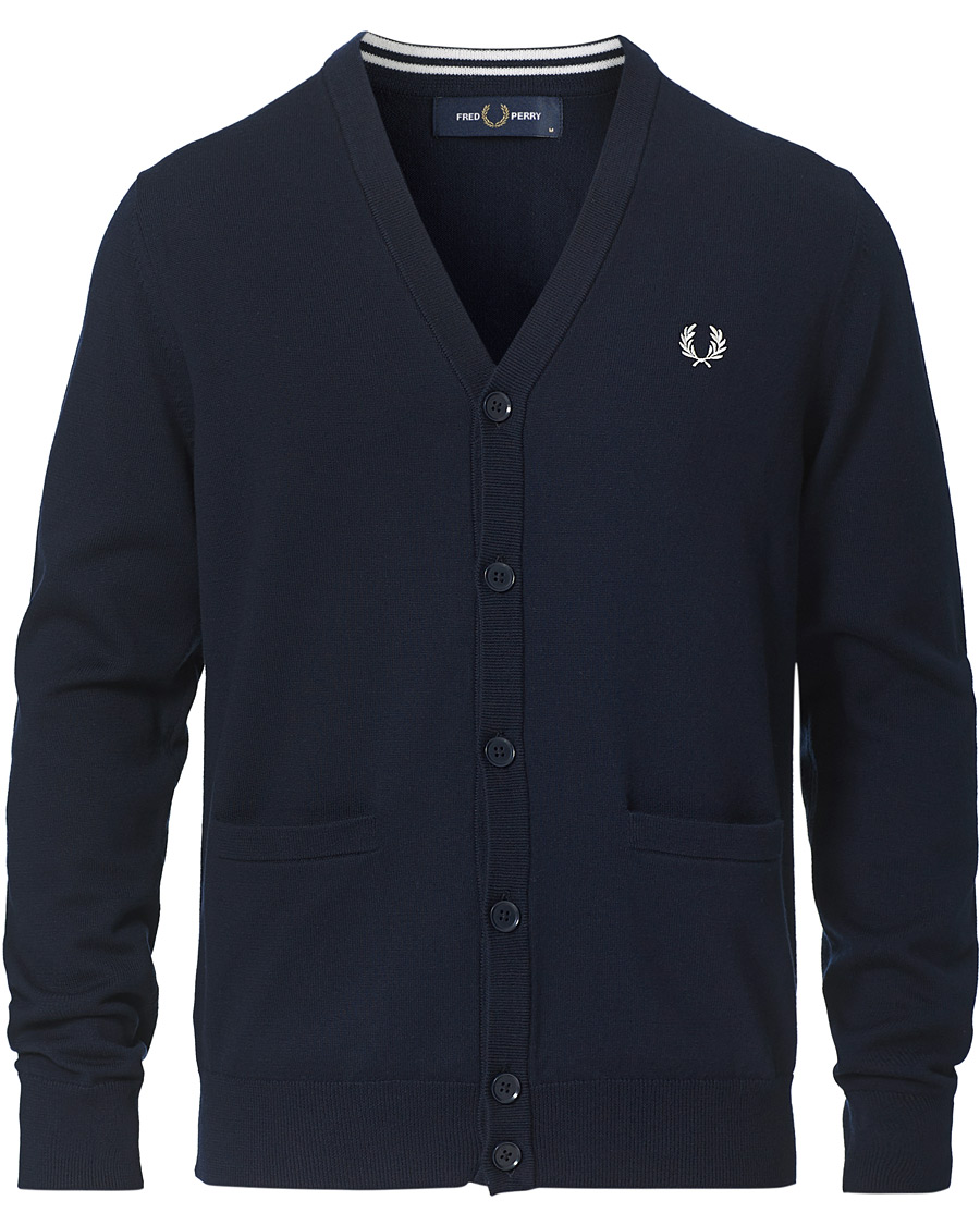 Herr | Tröjor | Fred Perry | Classic Cardigan Navy