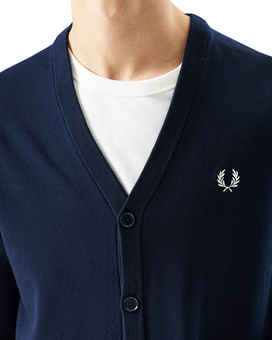 Herr | Tröjor | Fred Perry | Classic Cardigan Navy
