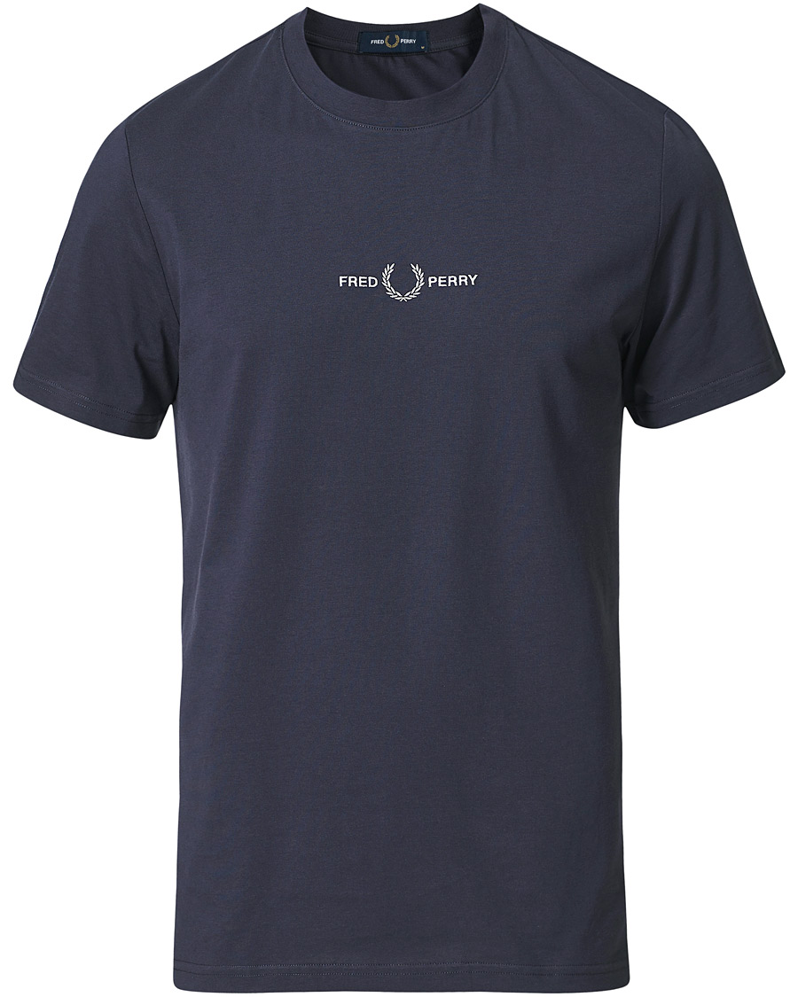 Herr | T-Shirts | Fred Perry | Embroidered T-Shirt Dark Graphite