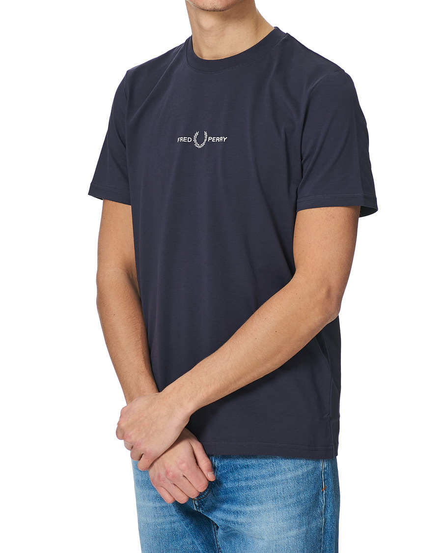 Herr | T-Shirts | Fred Perry | Embroidered T-Shirt Dark Graphite