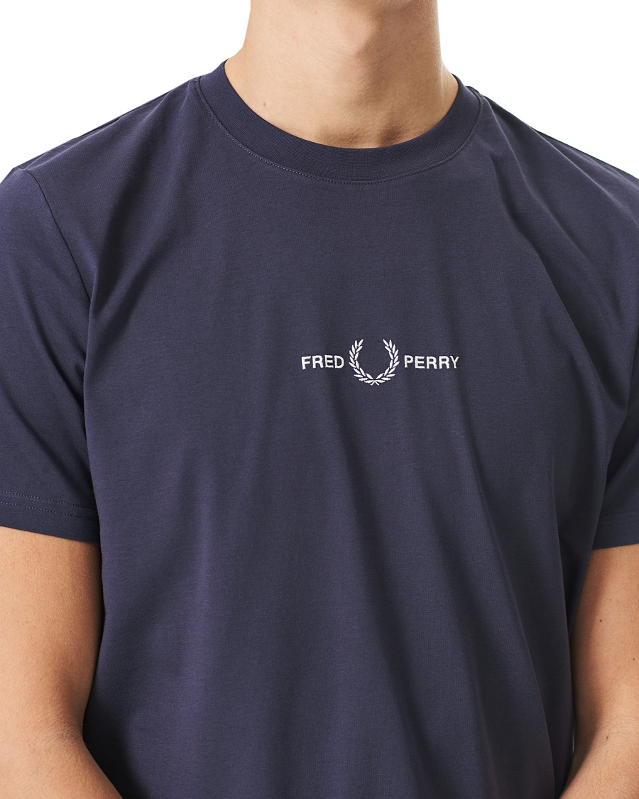 Herr | T-Shirts | Fred Perry | Embroidered T-Shirt Dark Graphite