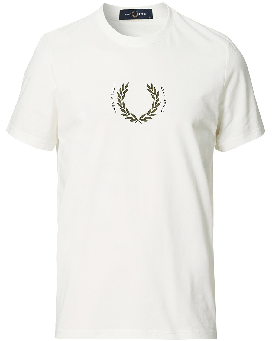 Herr | T-Shirts | Fred Perry | Laurel Wreath Tee Snow White