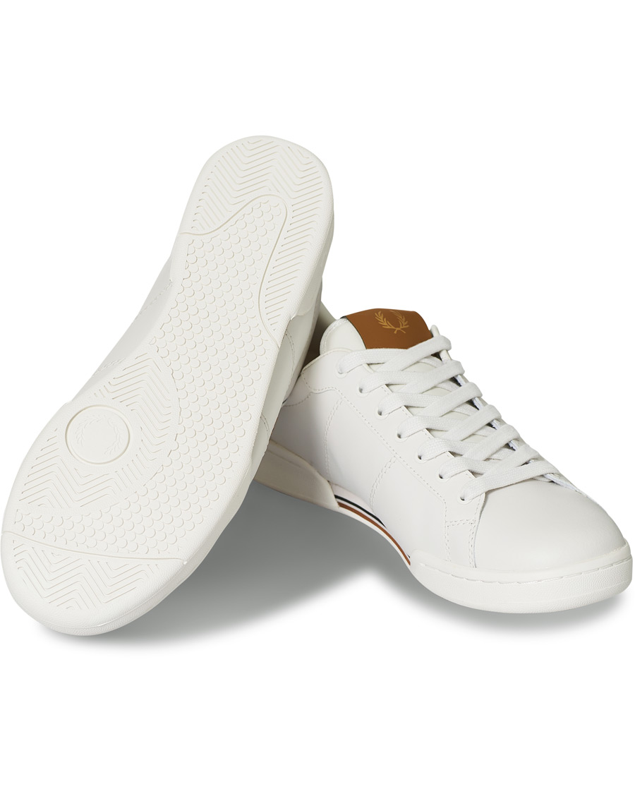 Herr | Fred Perry B722 Leather Sneaker Porcelain | Fred Perry | B722 Leather Sneaker Porcelain