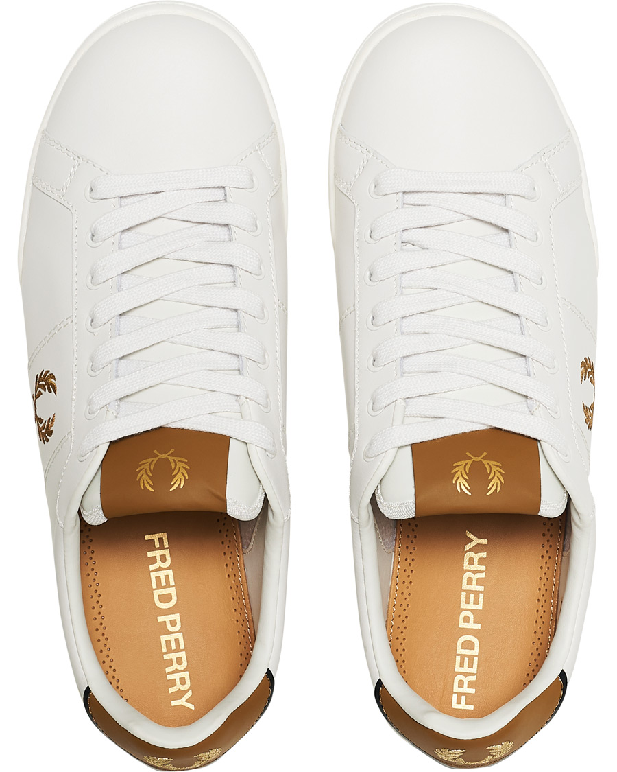 Herr | Fred Perry B722 Leather Sneaker Porcelain | Fred Perry | B722 Leather Sneaker Porcelain