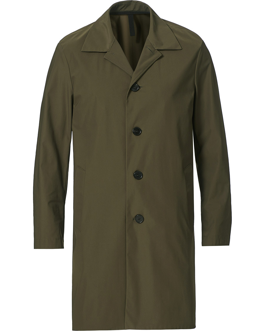 Herr | Jackor | Harris Wharf London | Light Technic Mac Coat Moss Green