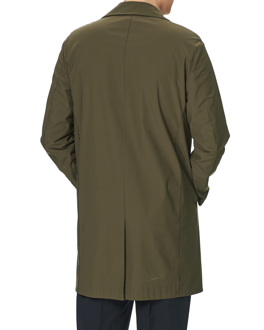 Herr | Jackor | Harris Wharf London | Light Technic Mac Coat Moss Green