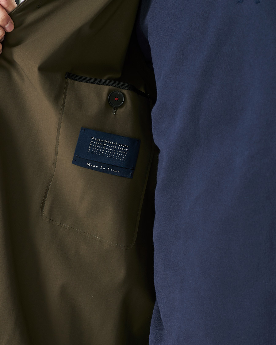 Herr | Jackor | Harris Wharf London | Light Technic Mac Coat Moss Green