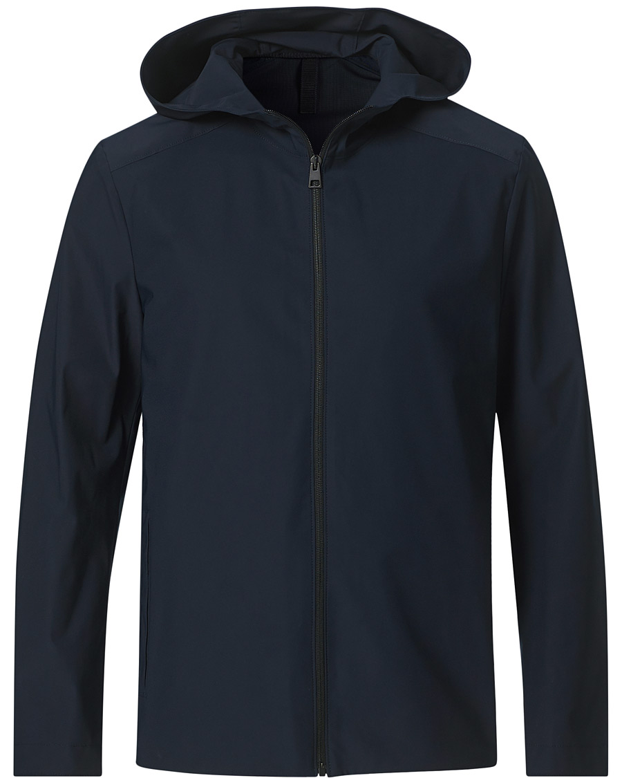Herr | Jackor | Harris Wharf London | Light Technic Hooded Jacket Dark Blue